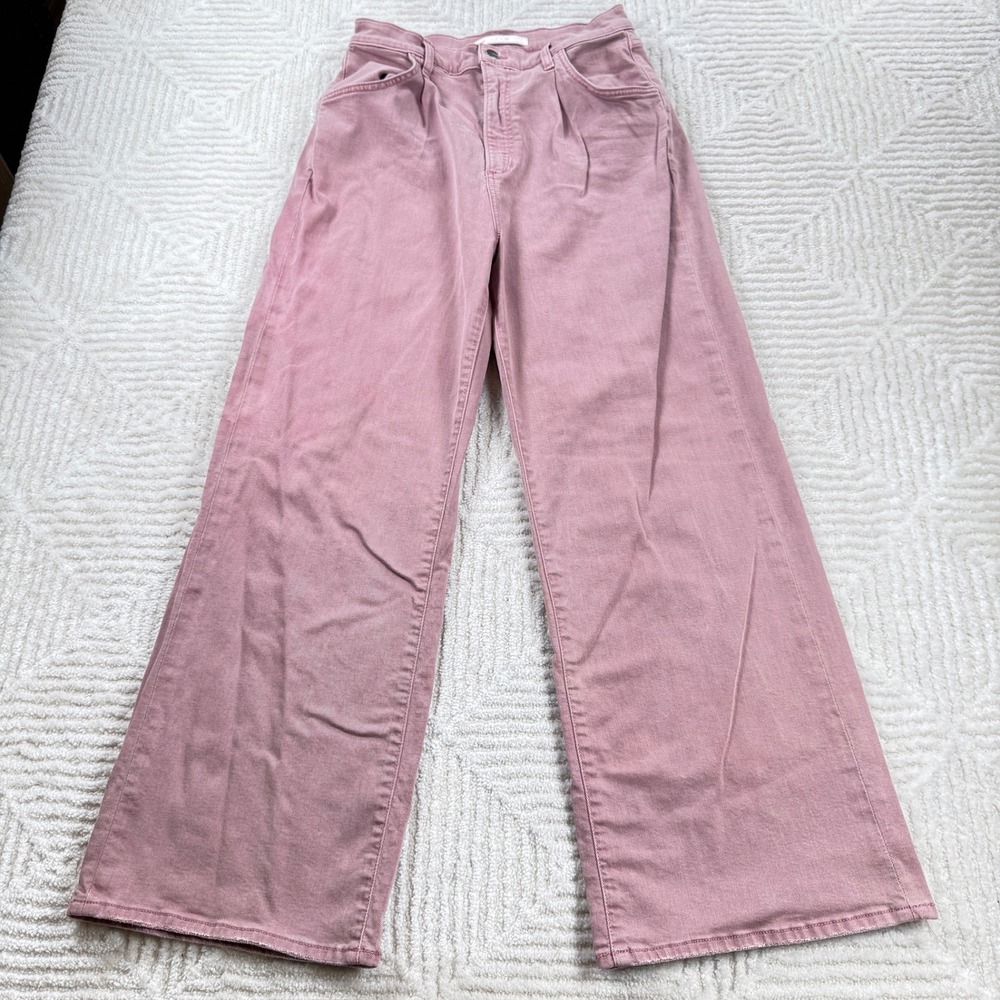Joe's Jeans Pink Wide Leg Flare Jeans